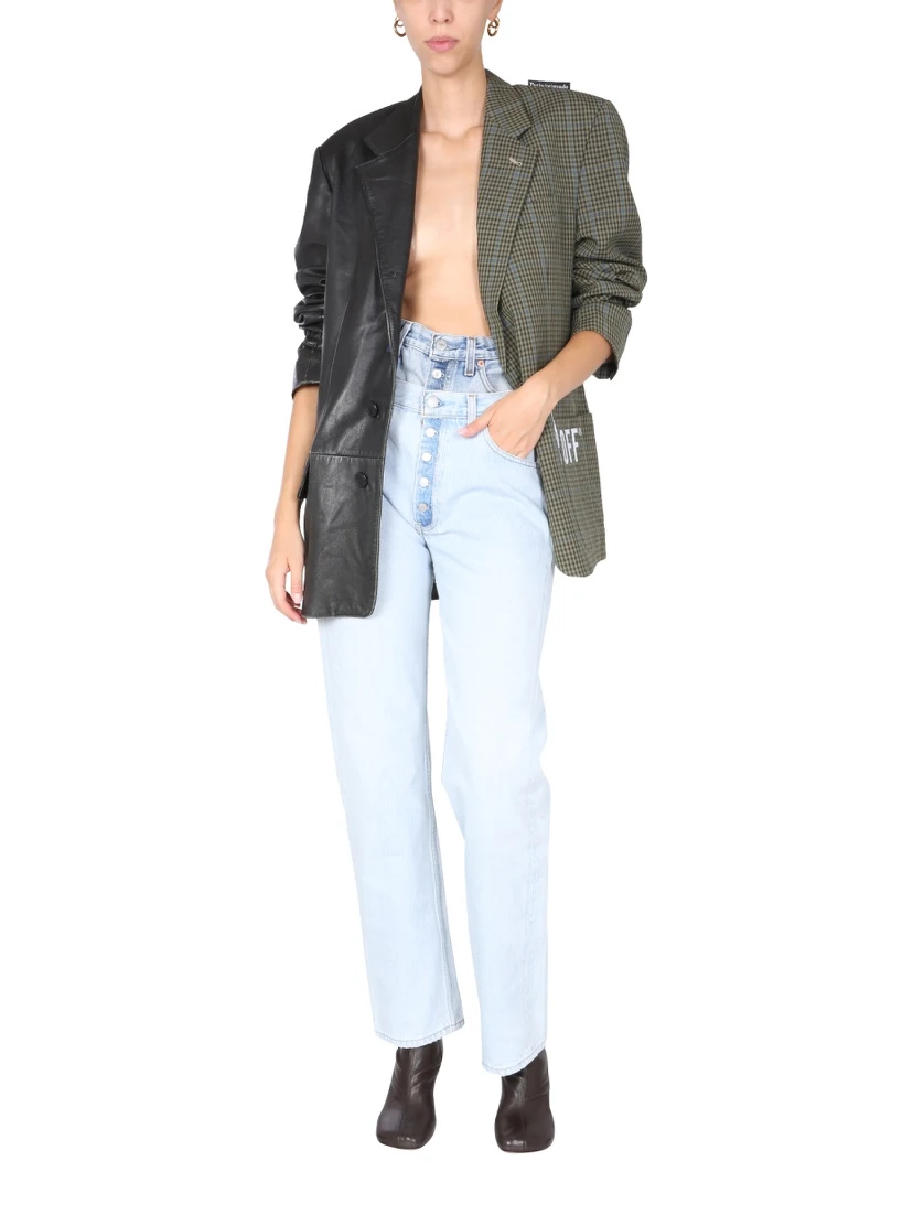 DOUBLE WAISTED JEANS