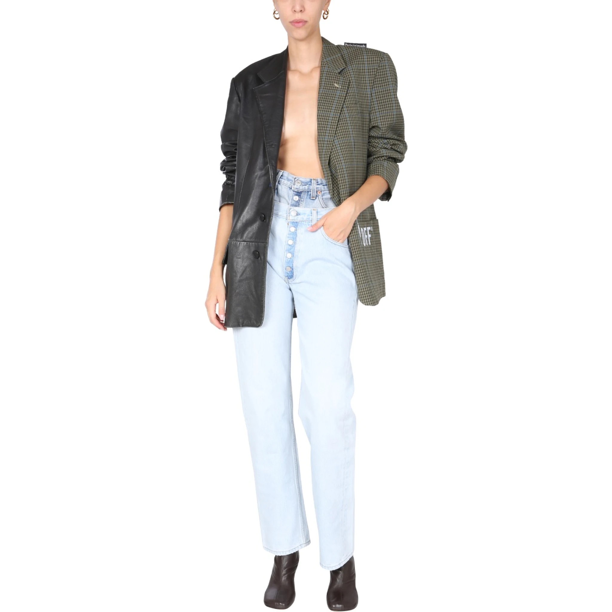 DOUBLE WAISTED JEANS