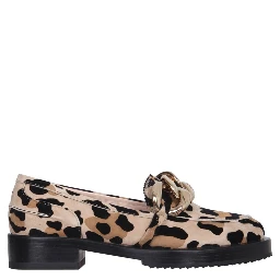 MOCCASINS WITH OVERSIZED CHAIN