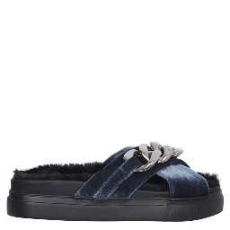 SANDALS WITH OVERSIZED CHAIN