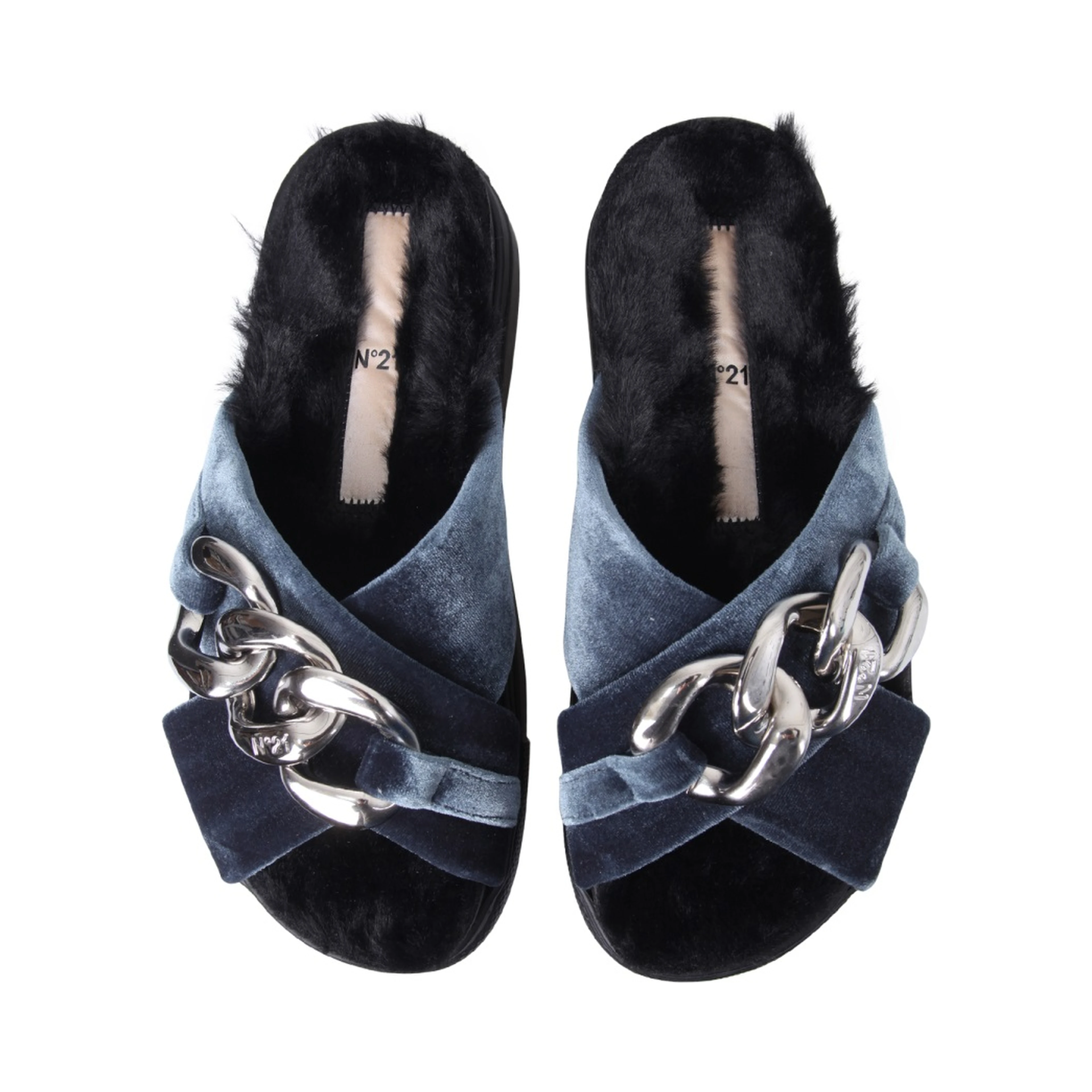 SANDALS WITH OVERSIZED CHAIN