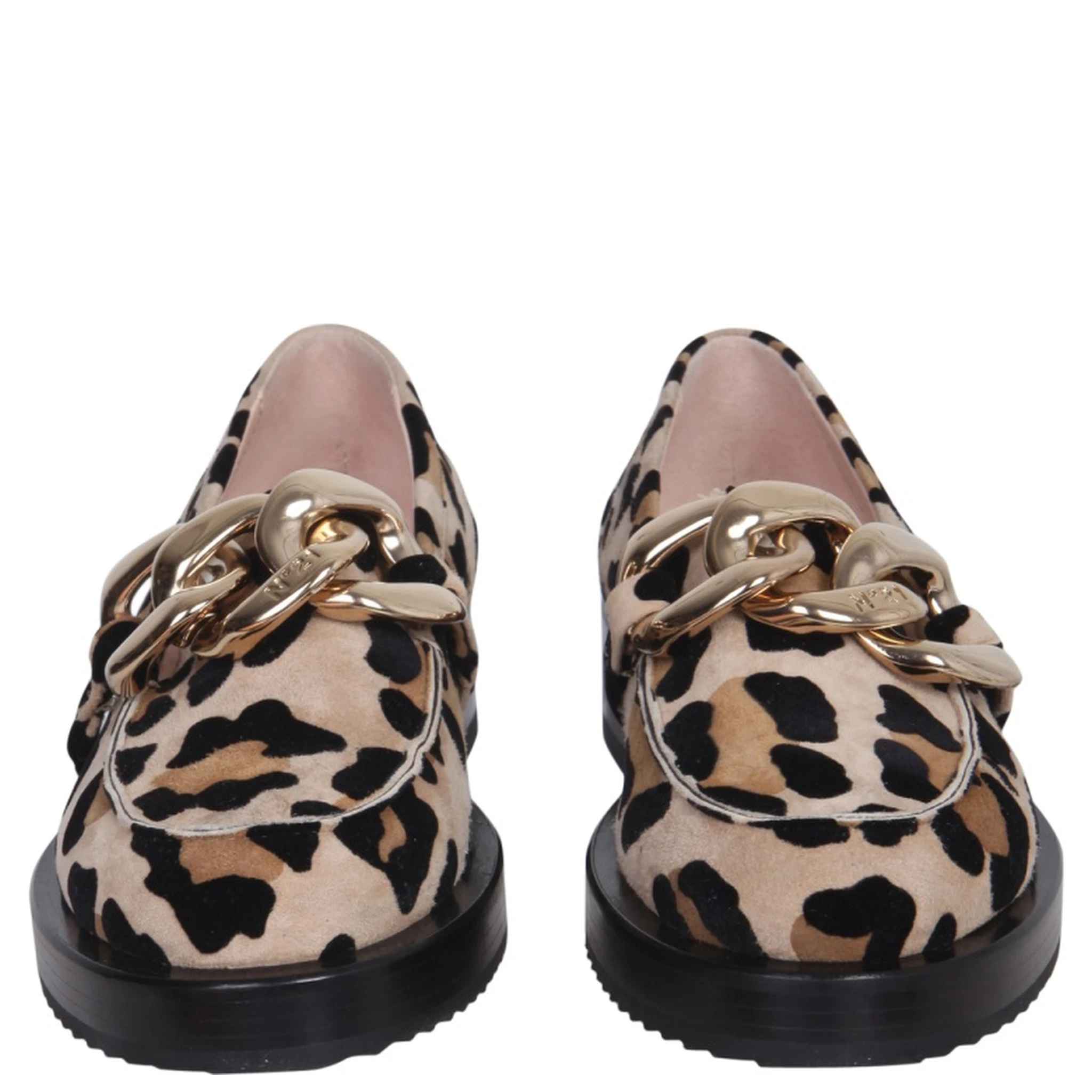 MOCCASINS WITH OVERSIZED CHAIN