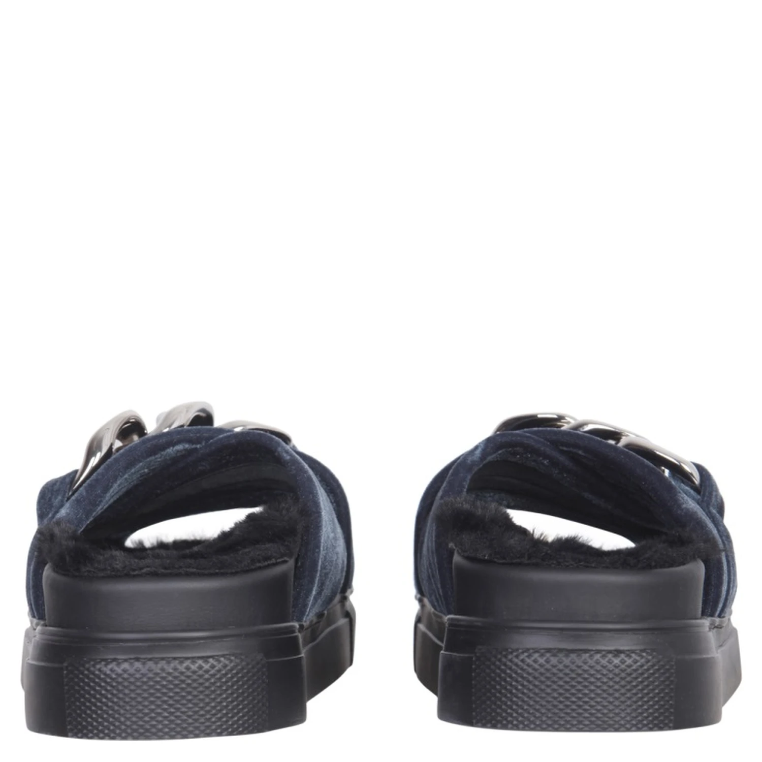 SANDALS WITH OVERSIZED CHAIN