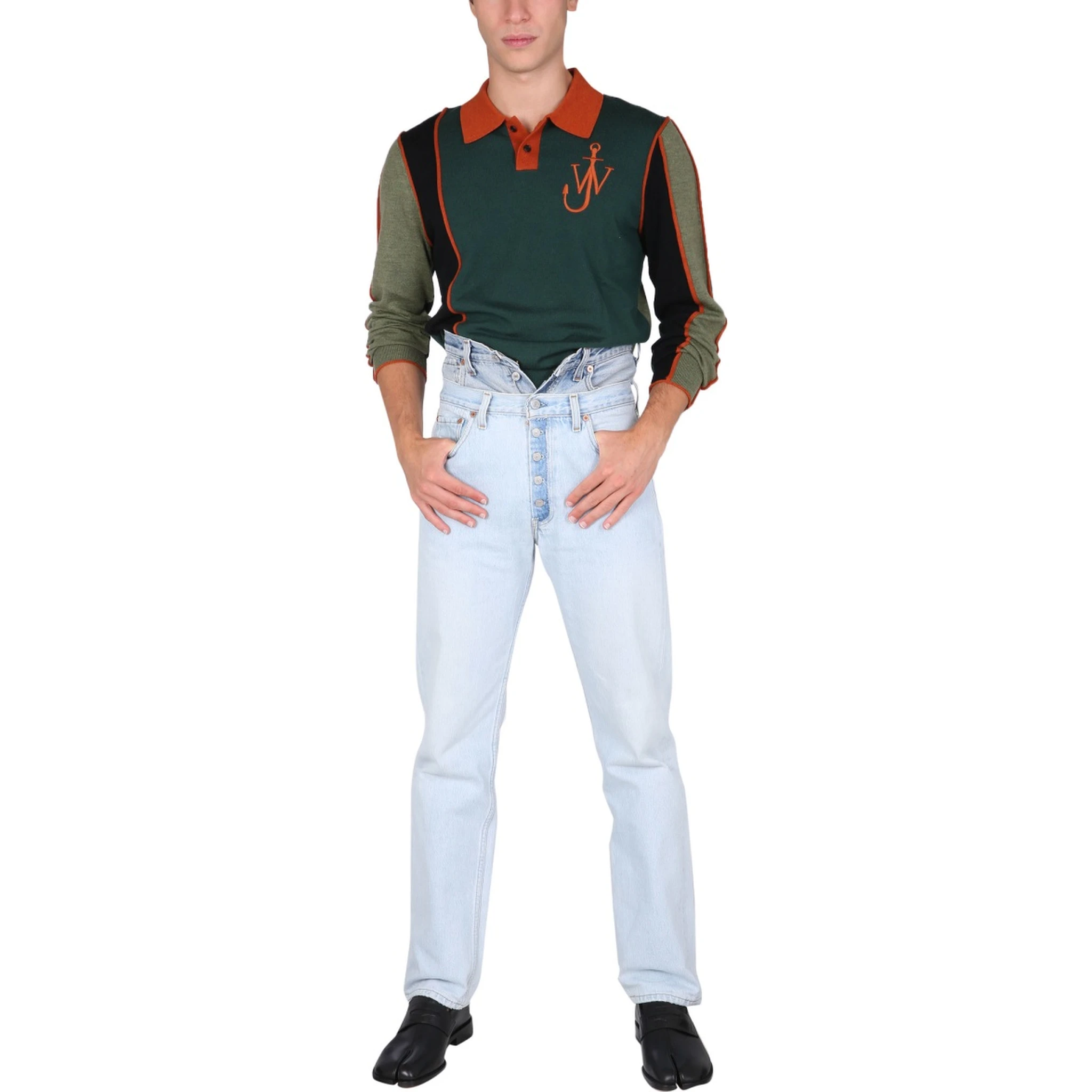 DOUBLE WAISTED JEANS