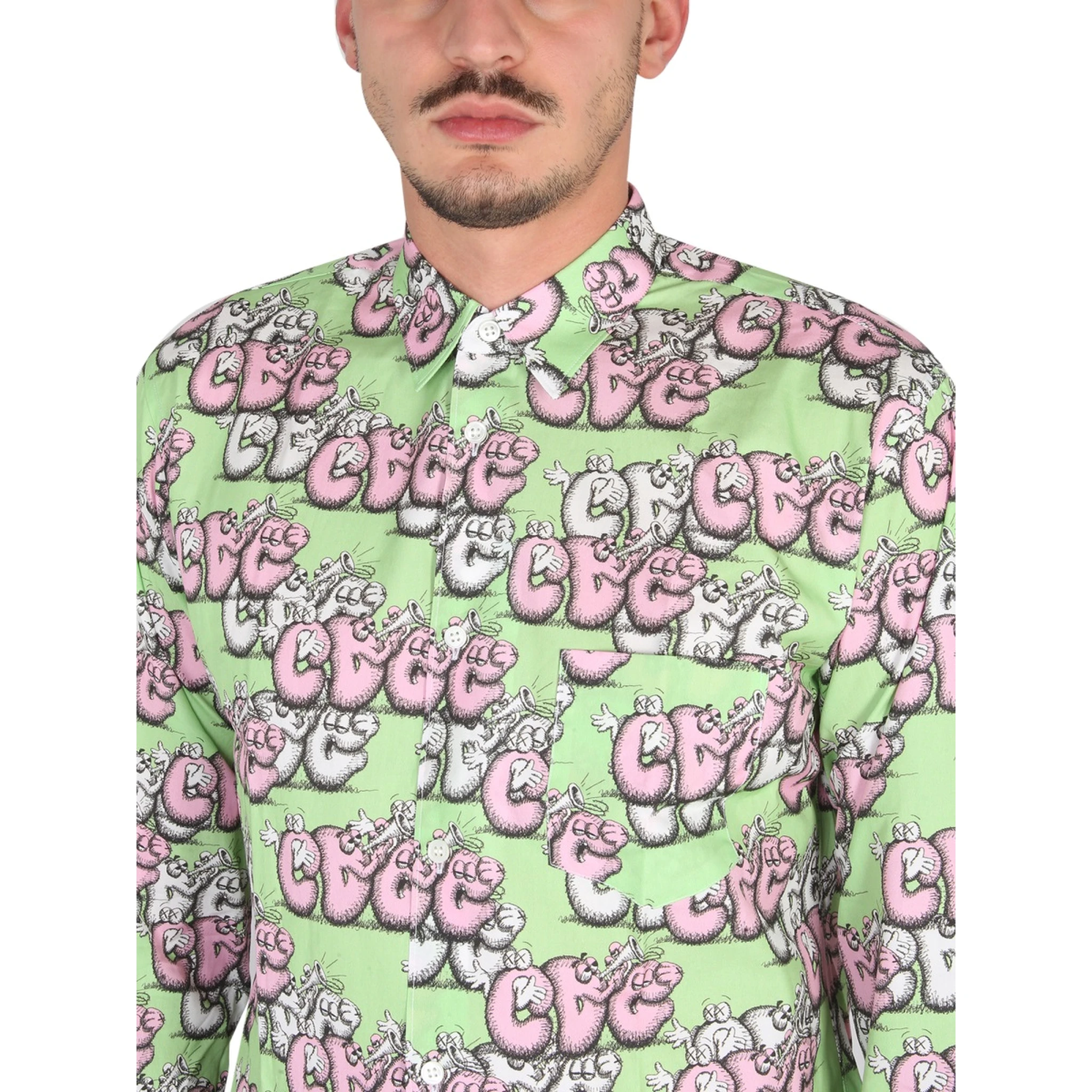 SHIRT WITH PRINT X KAWS