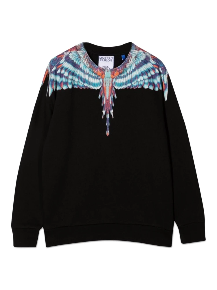 BLUE BIRDS WINGS CREWNECK