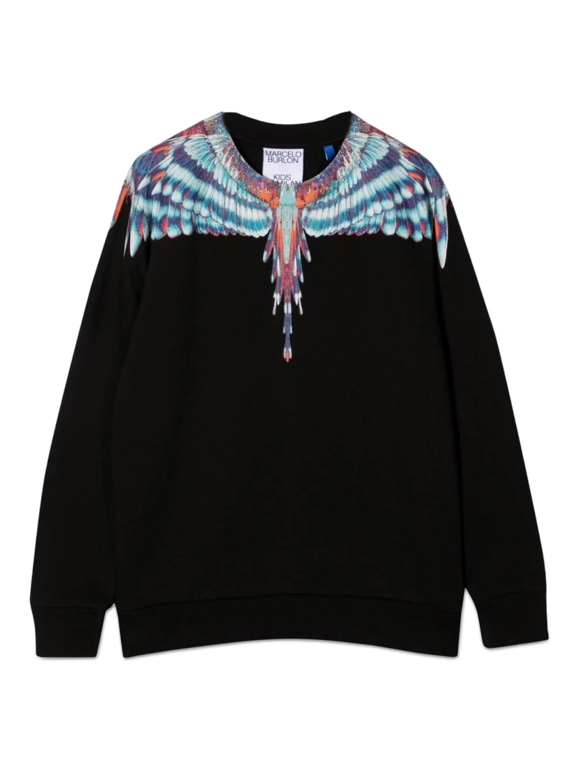 BLUE BIRDS WINGS CREWNECK