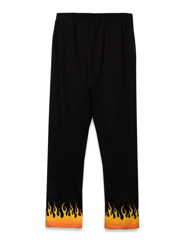 BLACK PANTS WITH RED SHADED FLAMES alternative