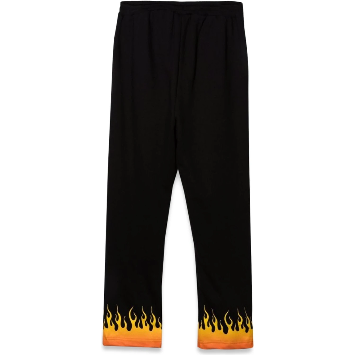 BLACK PANTS WITH RED SHADED FLAMES