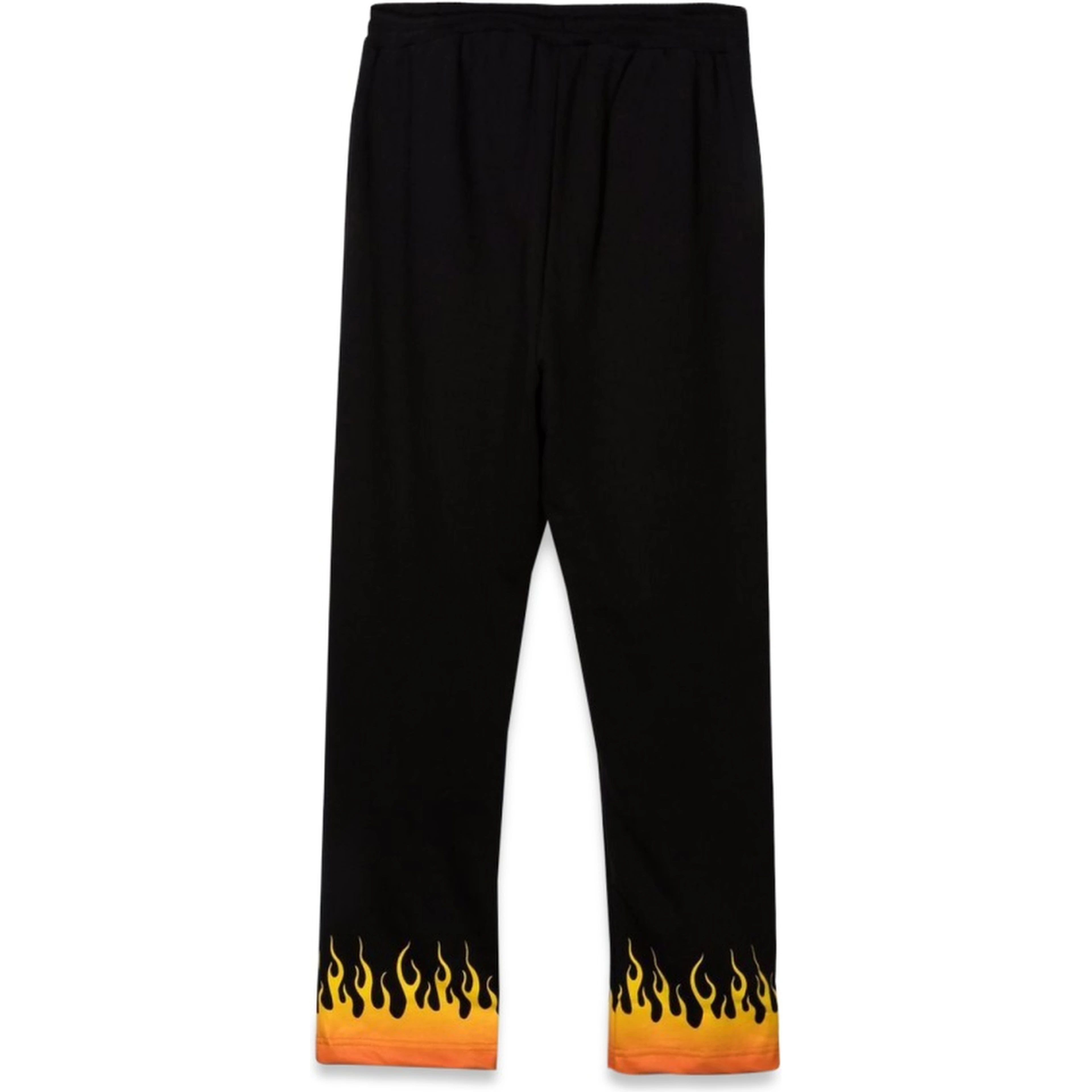 BLACK PANTS WITH RED SHADED FLAMES