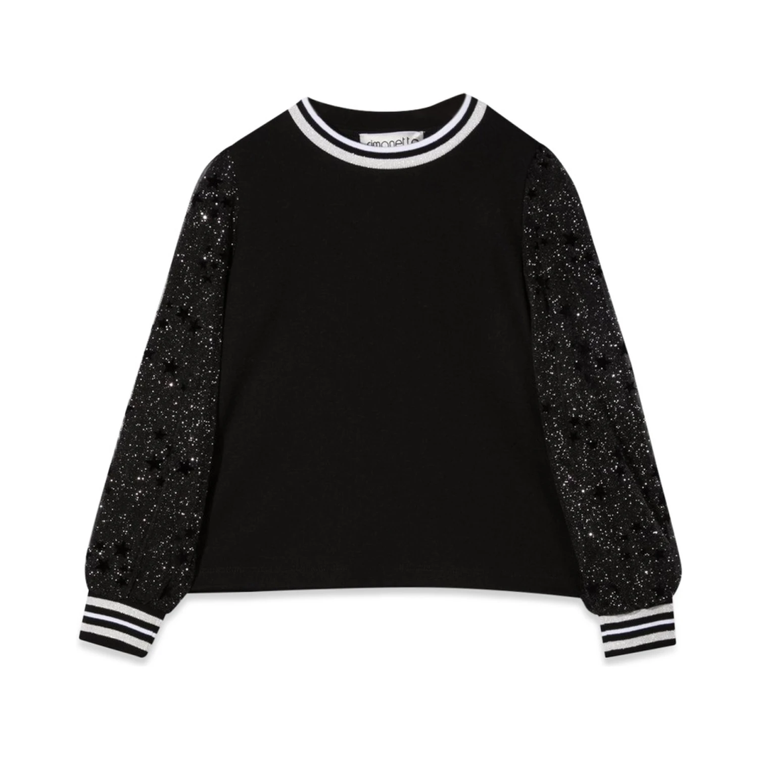 MAGLIA CON MANICHE IN TULLE