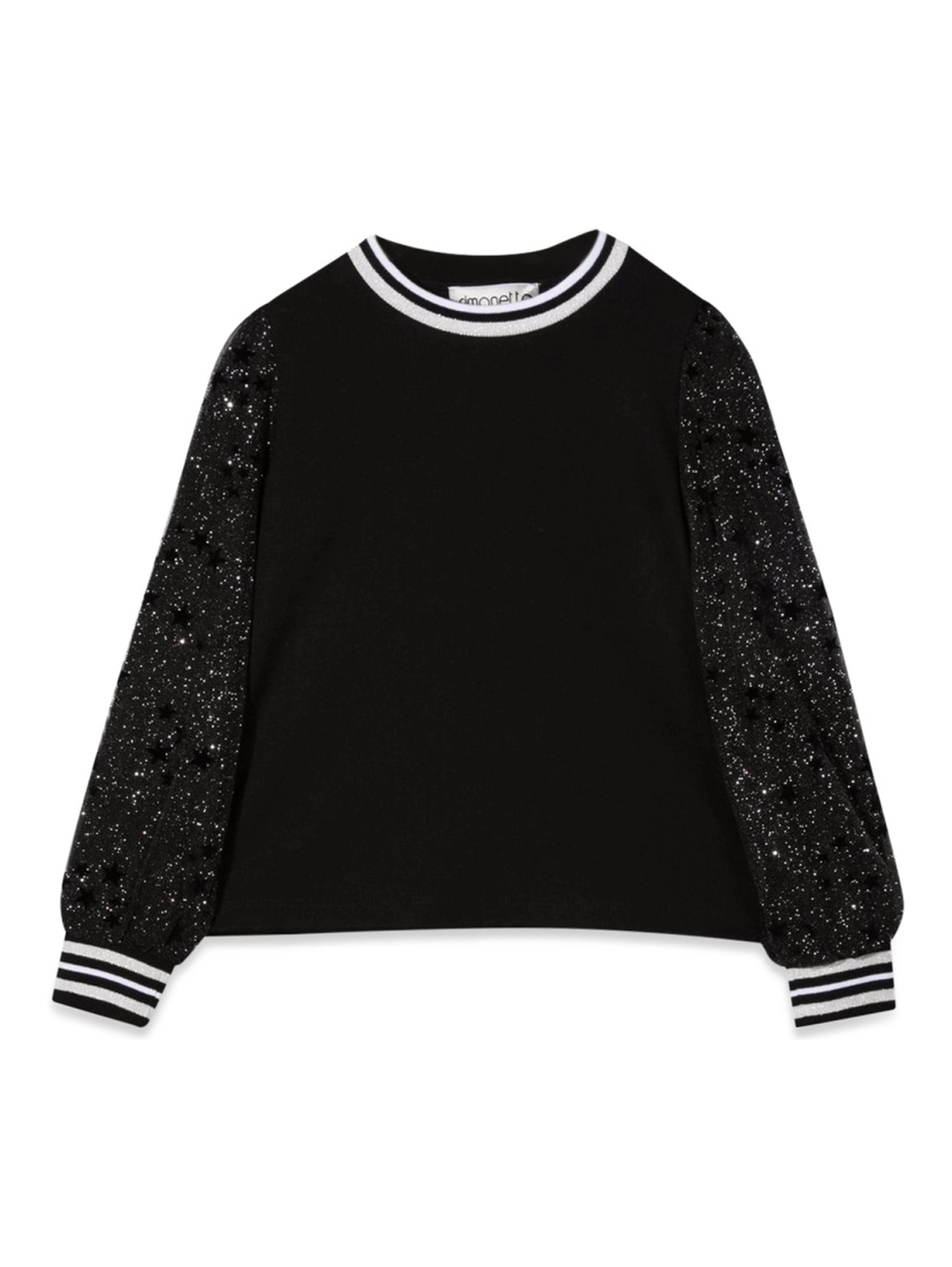 MAGLIA CON MANICHE IN TULLE