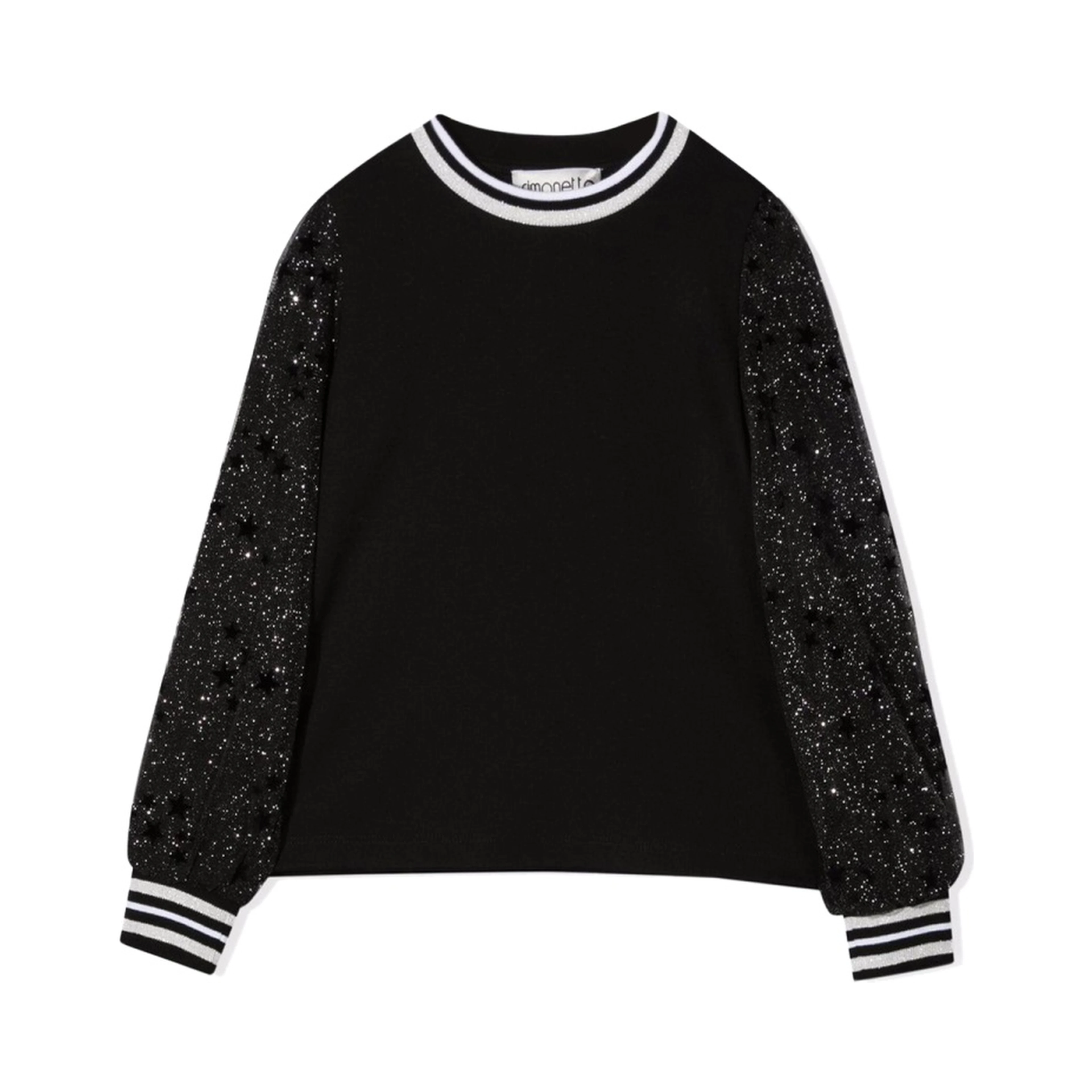 MAGLIA CON MANICHE IN TULLE
