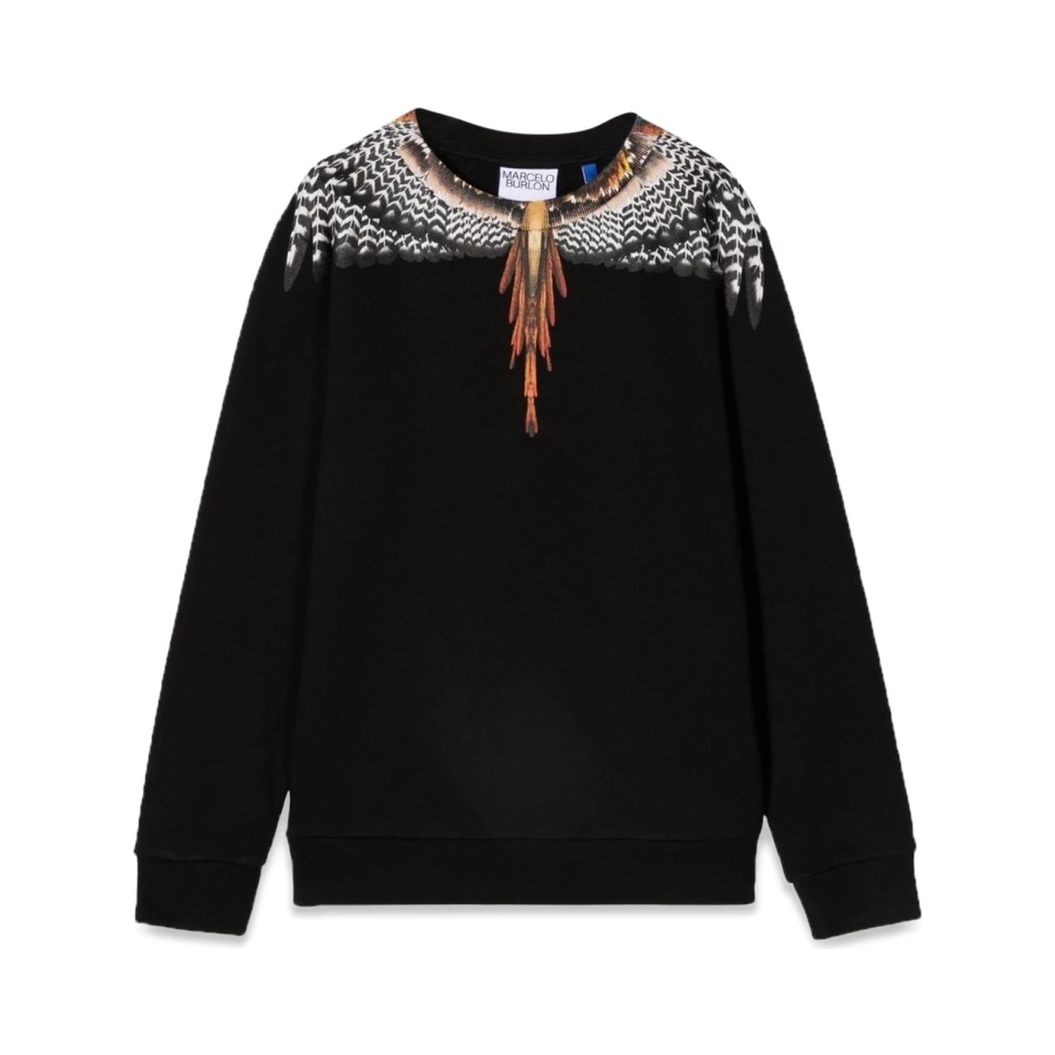 BLACK GRIZZLY WINGS CREWNECK