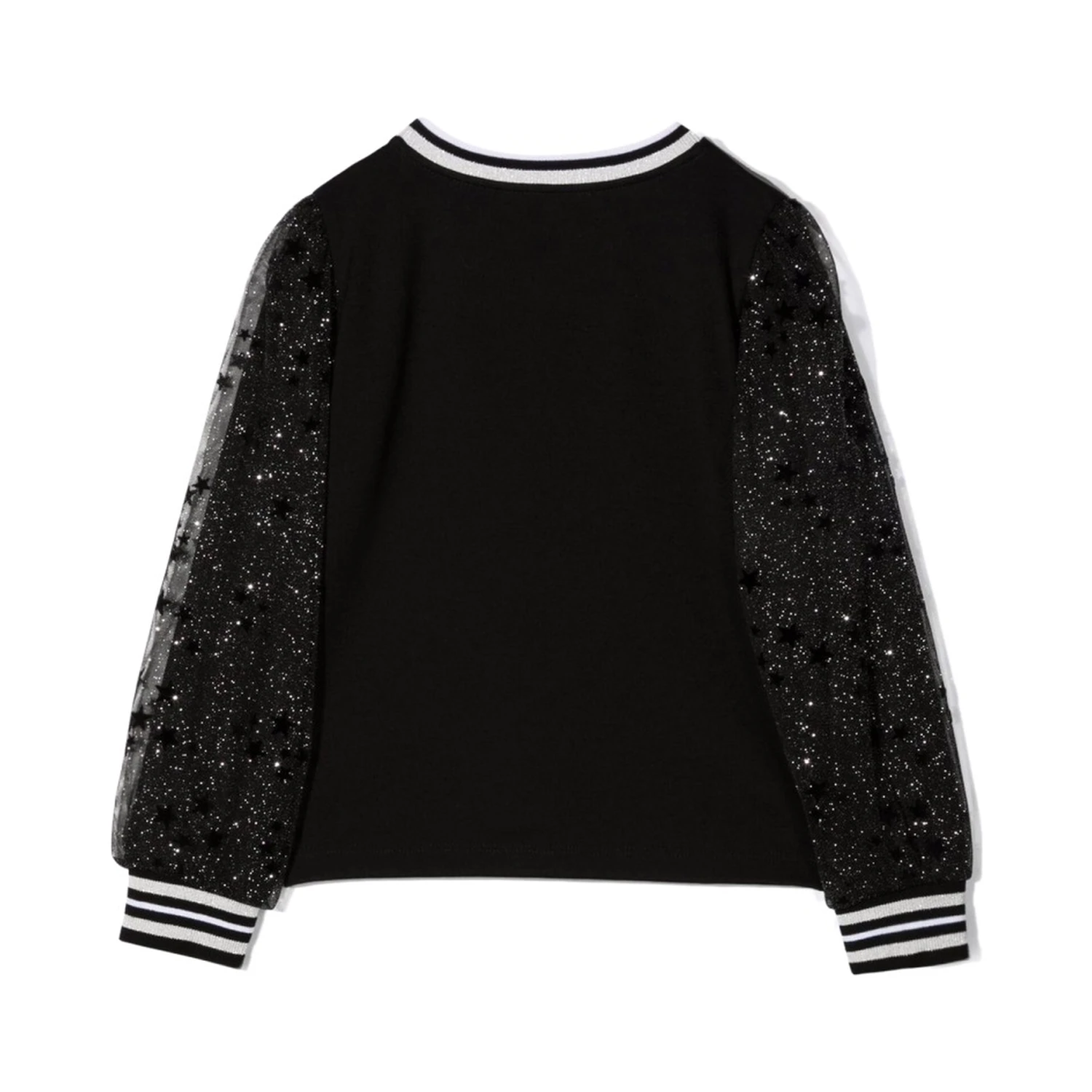 MAGLIA CON MANICHE IN TULLE