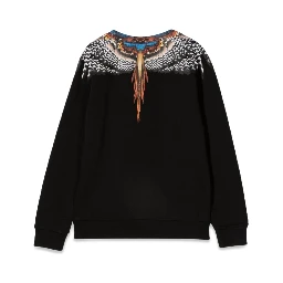 BLACK GRIZZLY WINGS CREWNECK