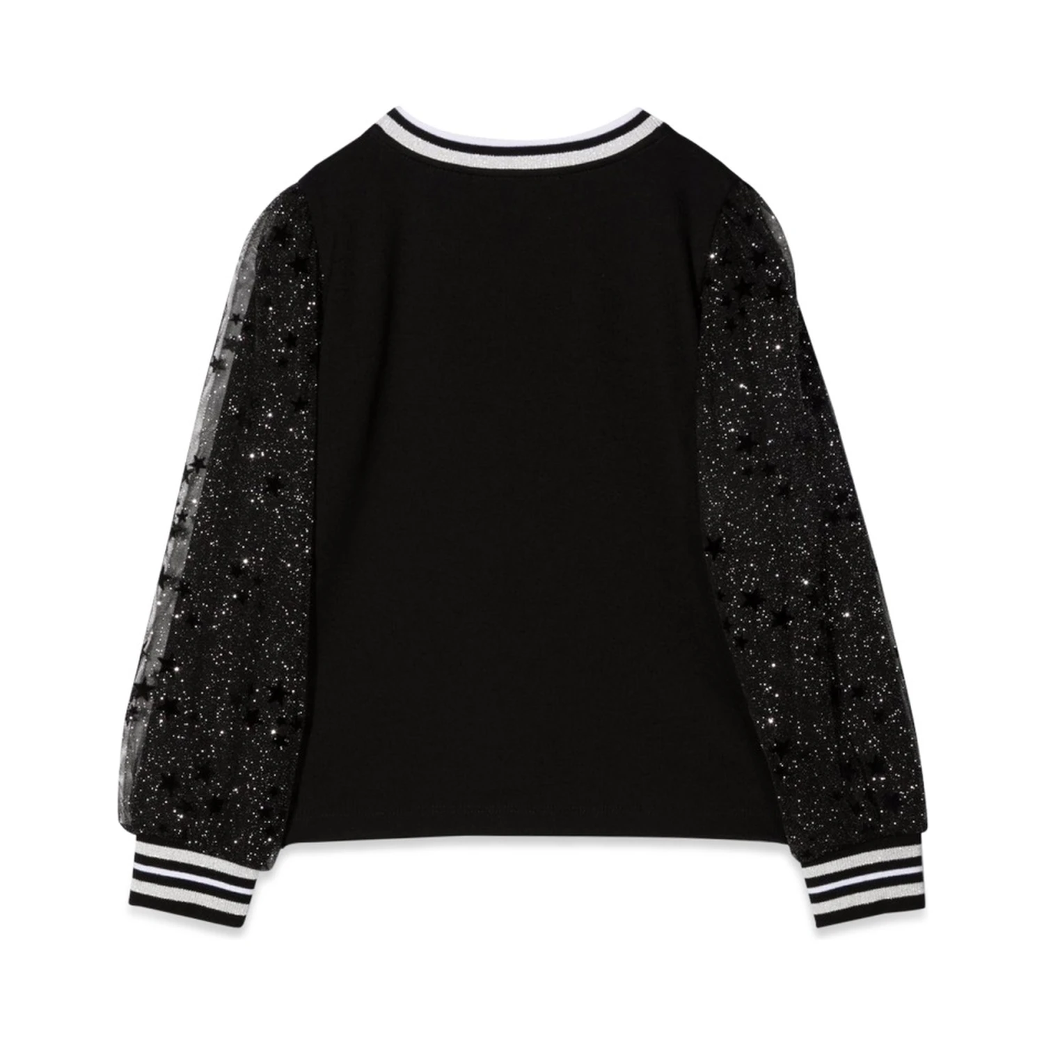 MAGLIA CON MANICHE IN TULLE
