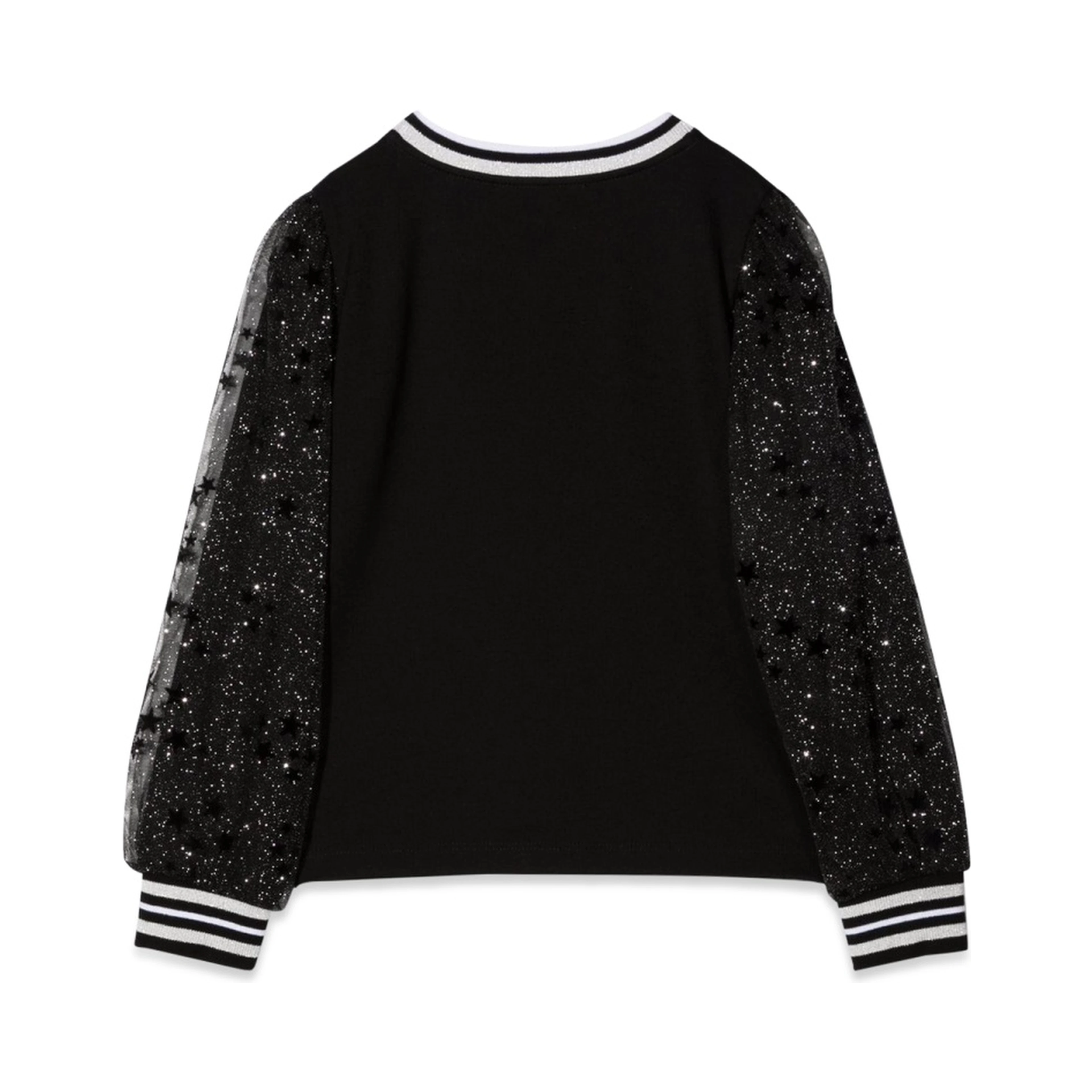 MAGLIA CON MANICHE IN TULLE