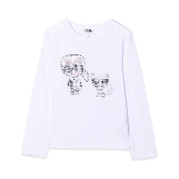 T-SHIRT KARL & CHOUPETTE CON STRASS