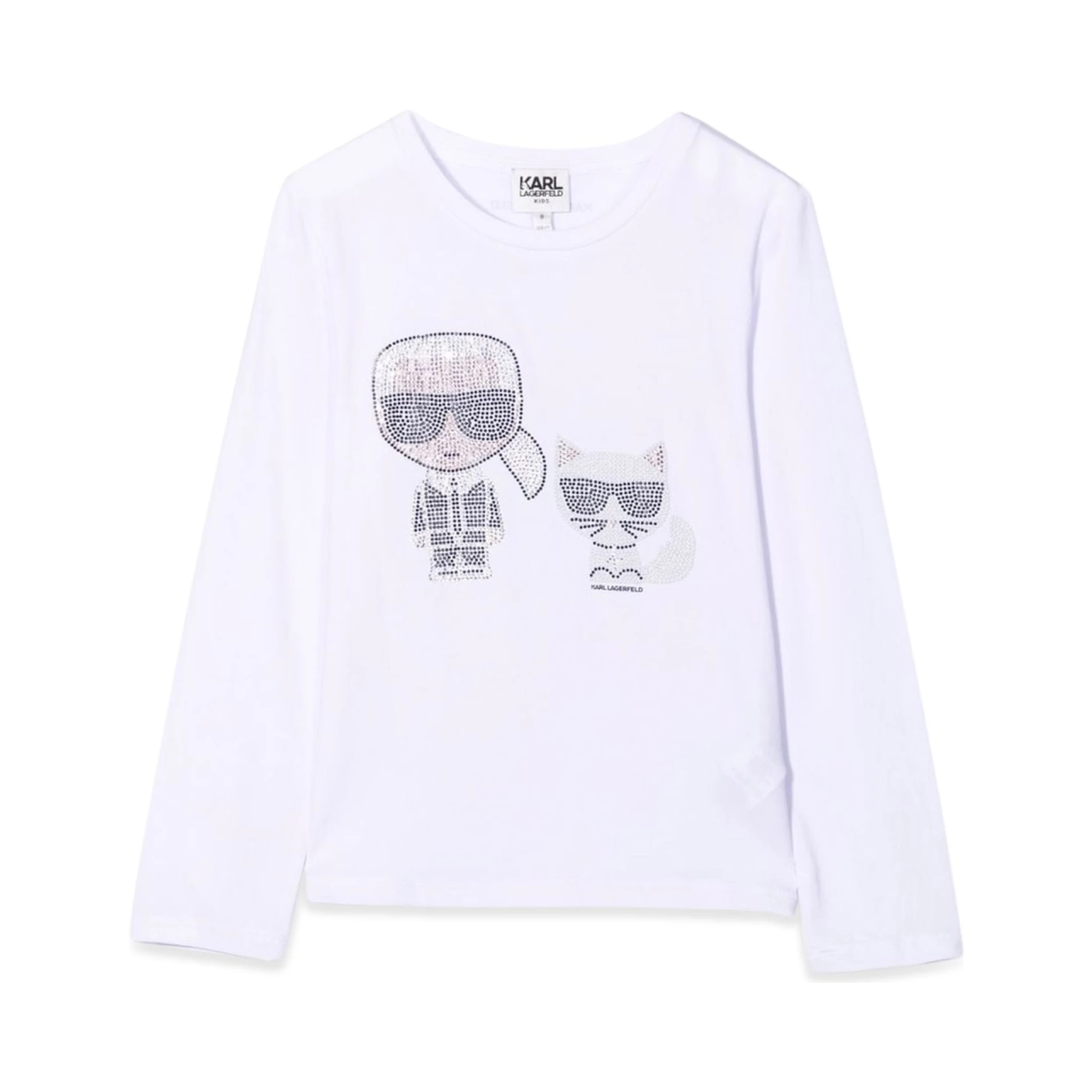 T-SHIRT KARL & CHOUPETTE CON STRASS