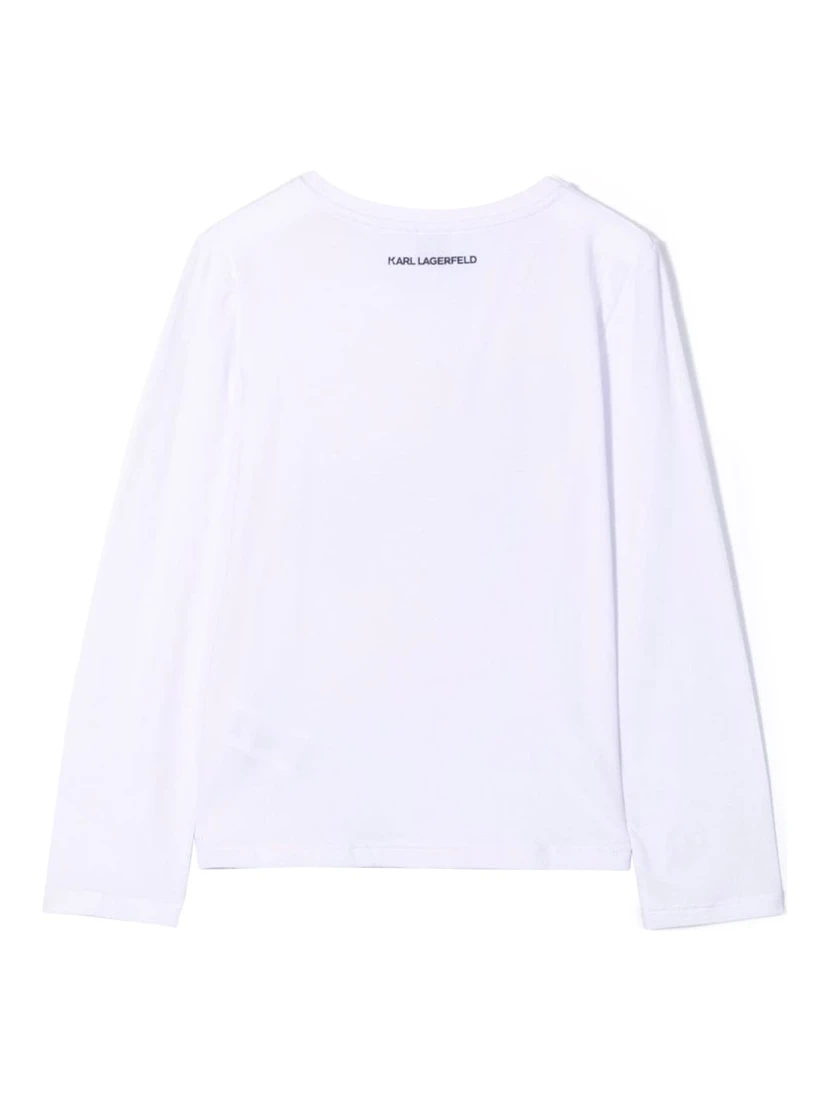 T-SHIRT KARL & CHOUPETTE CON STRASS