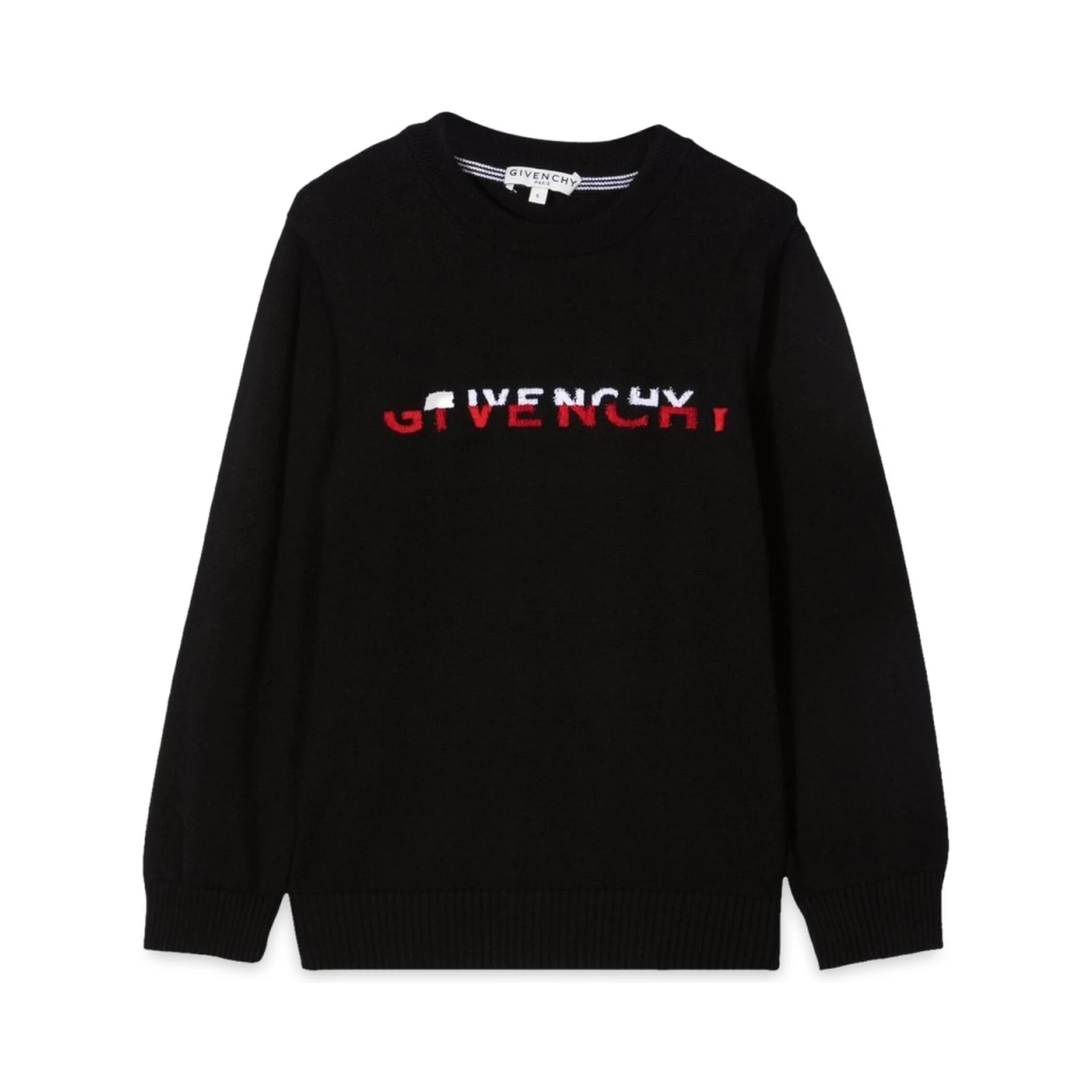 KNITTED JUMPER GIVENCHY "SLIPT" TUFFTING EMBROIDERY.