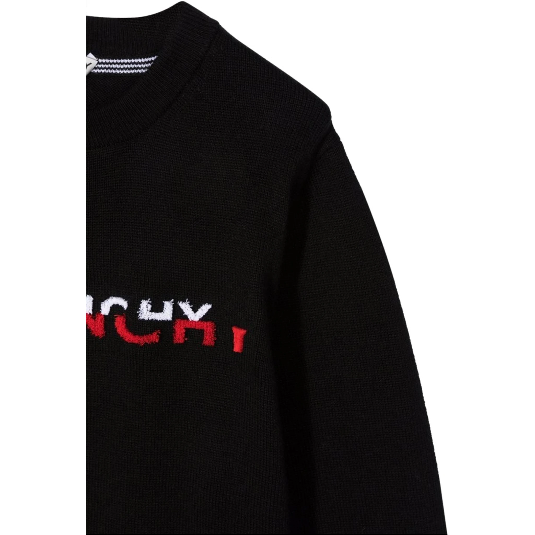 KNITTED JUMPER GIVENCHY "SLIPT" TUFFTING EMBROIDERY.