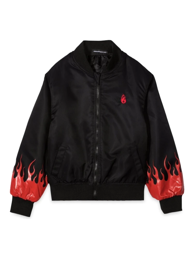 BLACK BOMBER RED FLAMES