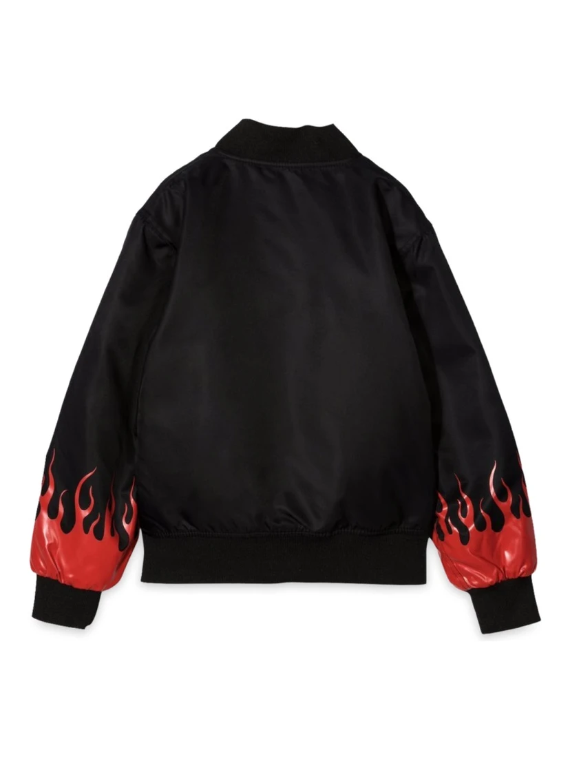 BLACK BOMBER RED FLAMES
