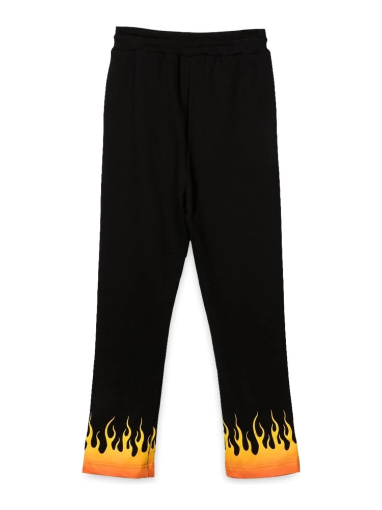 BLACK PANTS WITH RED SHADED FLAMES alternative