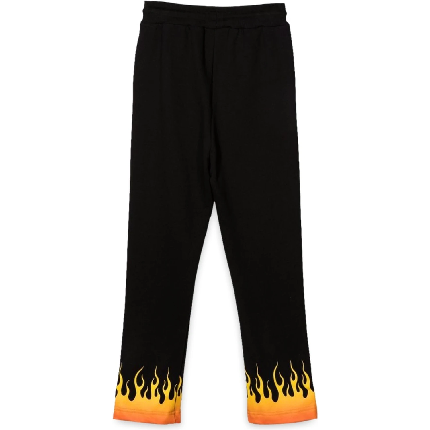 BLACK PANTS WITH RED SHADED FLAMES