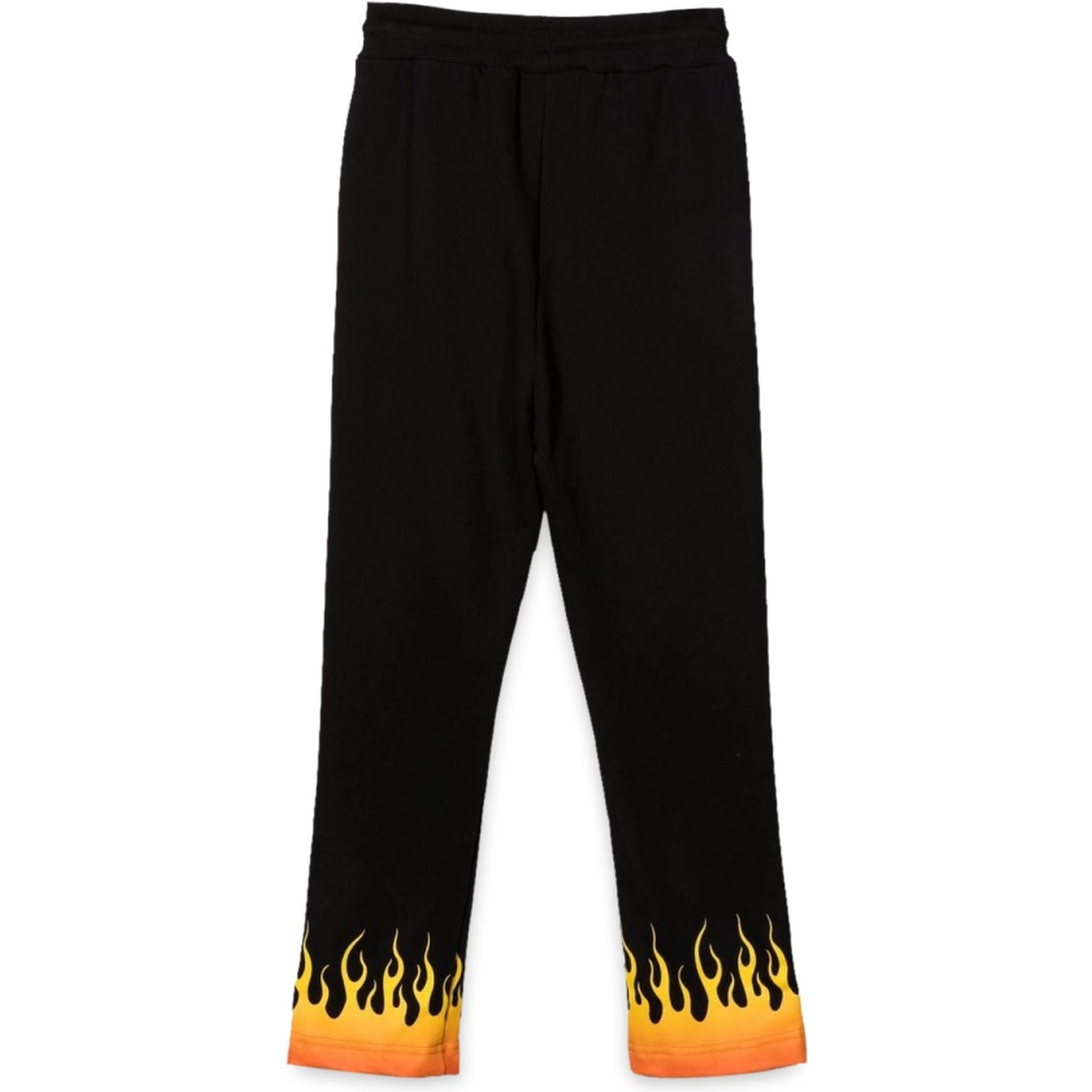 BLACK PANTS WITH RED SHADED FLAMES