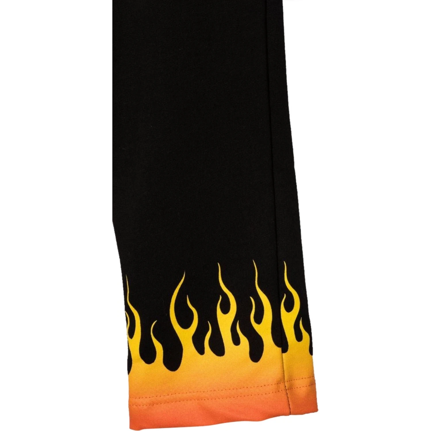 BLACK PANTS WITH RED SHADED FLAMES
