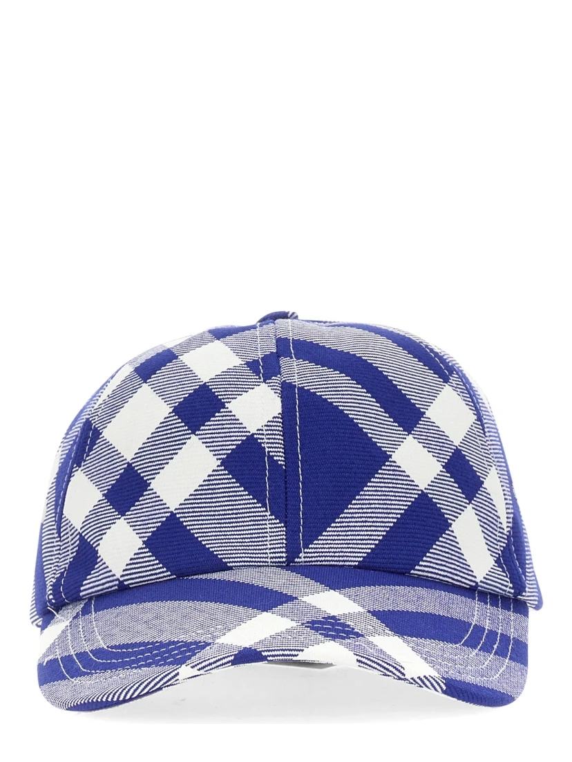 BASEBALL CAP WITH TARTAN PATTERN