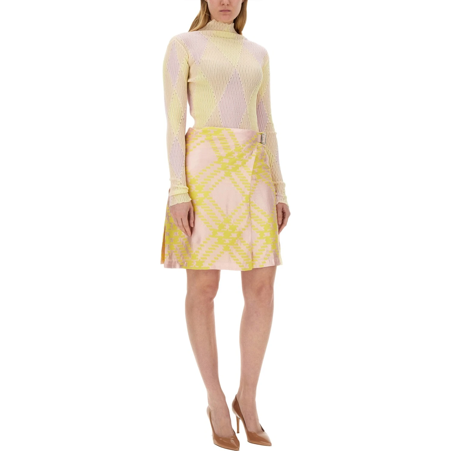 CHECK PATTERN SKIRT
