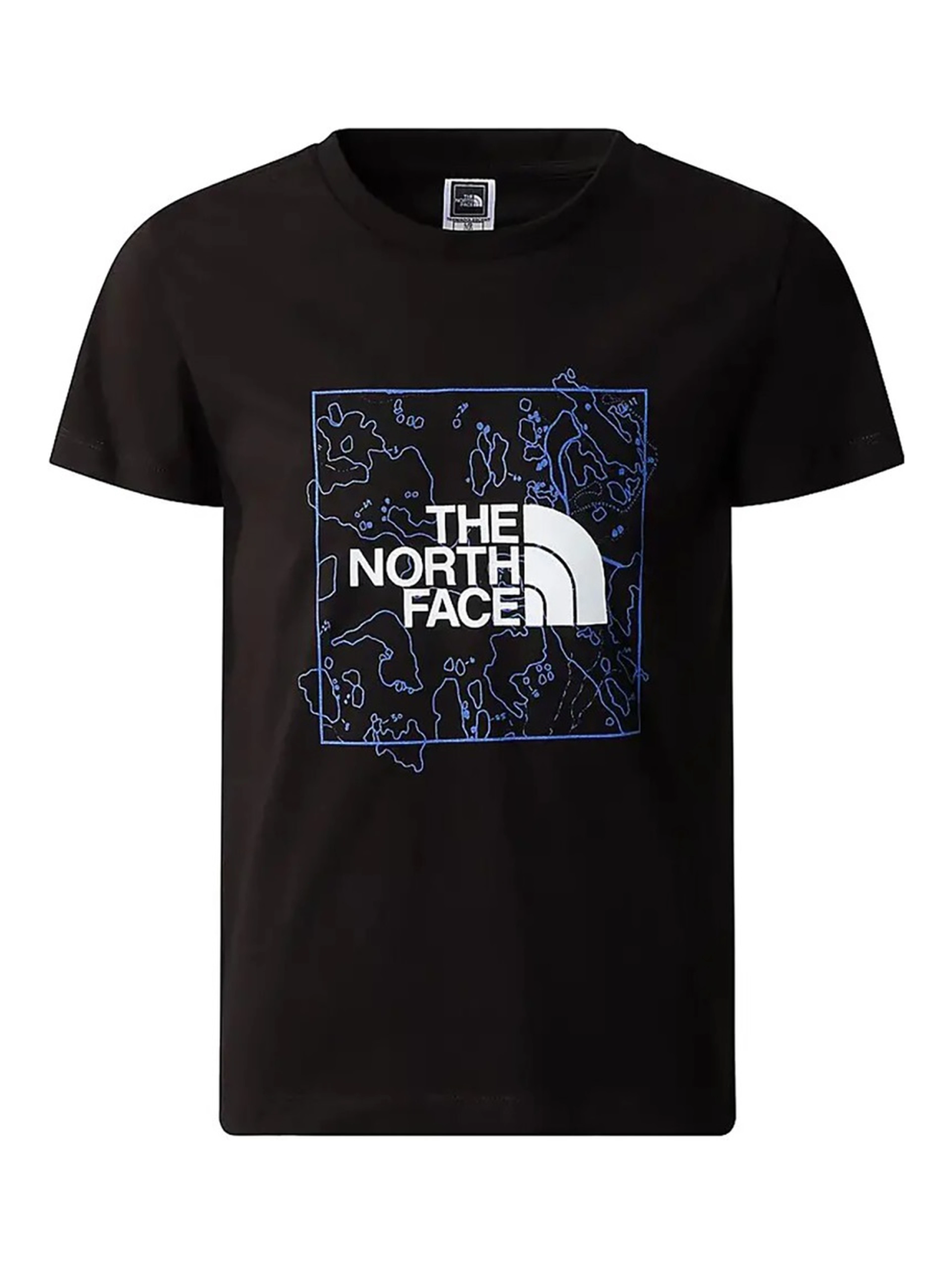 y new s/s graphic tee blue moss/lemon yellow