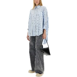 ASYMMETRICAL STRIPED SHIRT