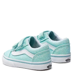 old skool v glitter pastel blue