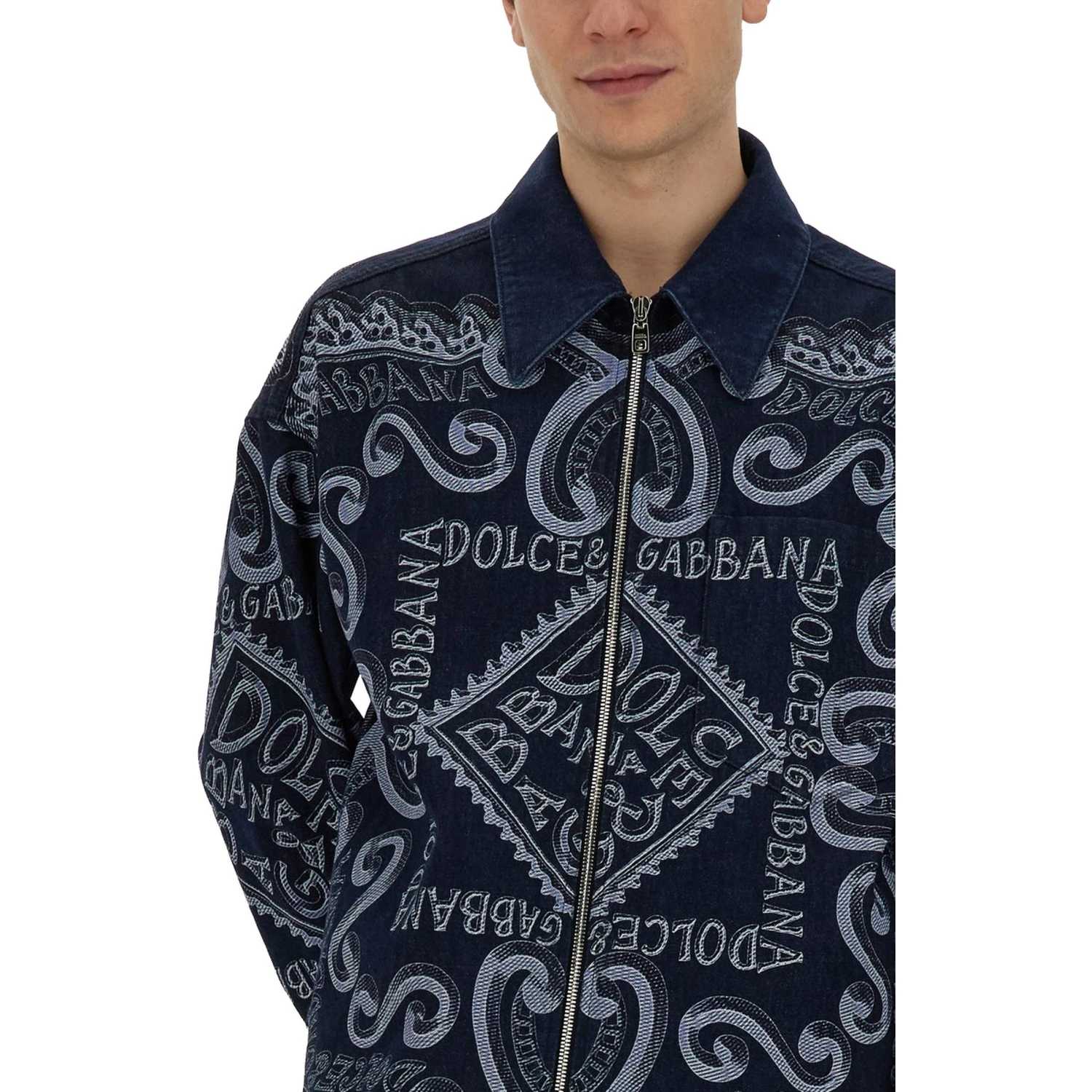 NAVY PRINT CARDIGAN