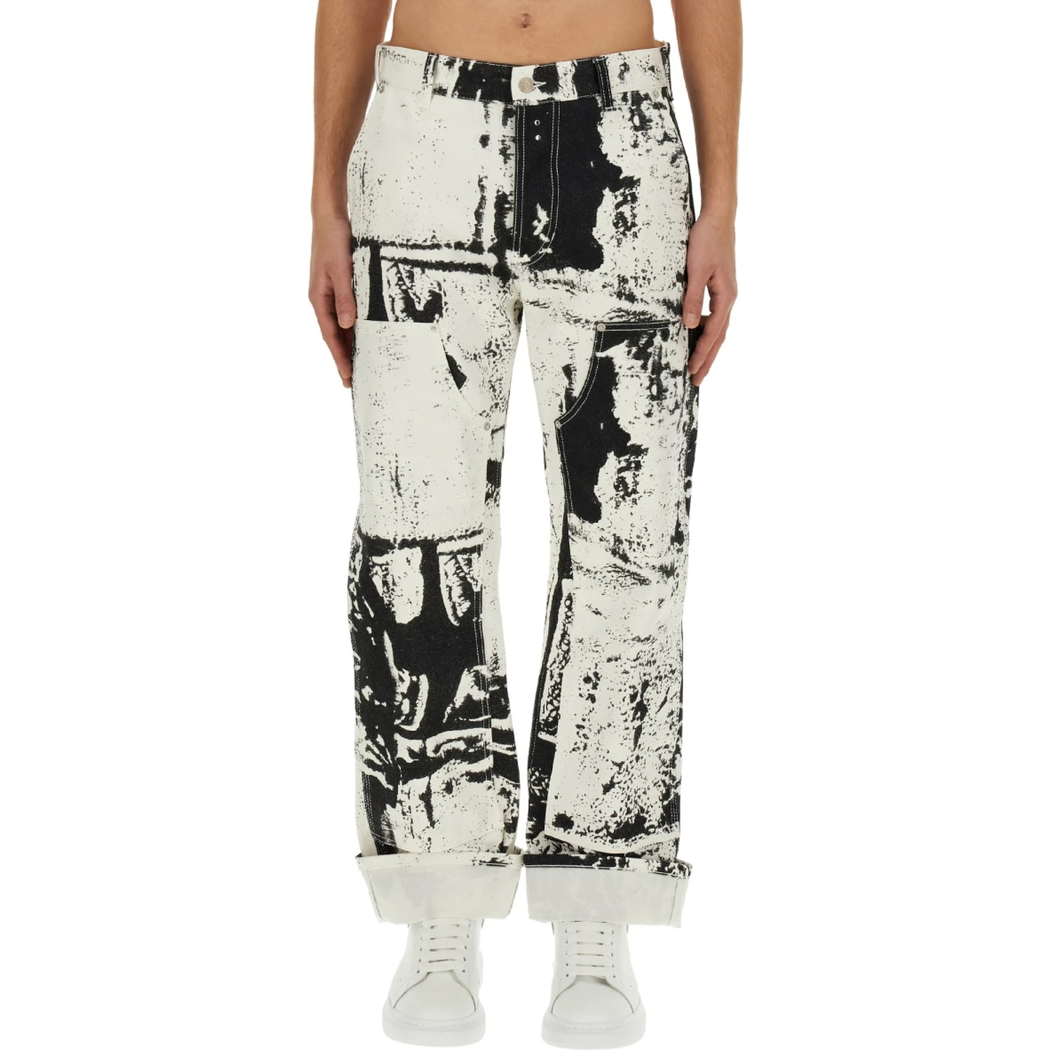 WORKWEAR JEANS WITH FOLD PRINT