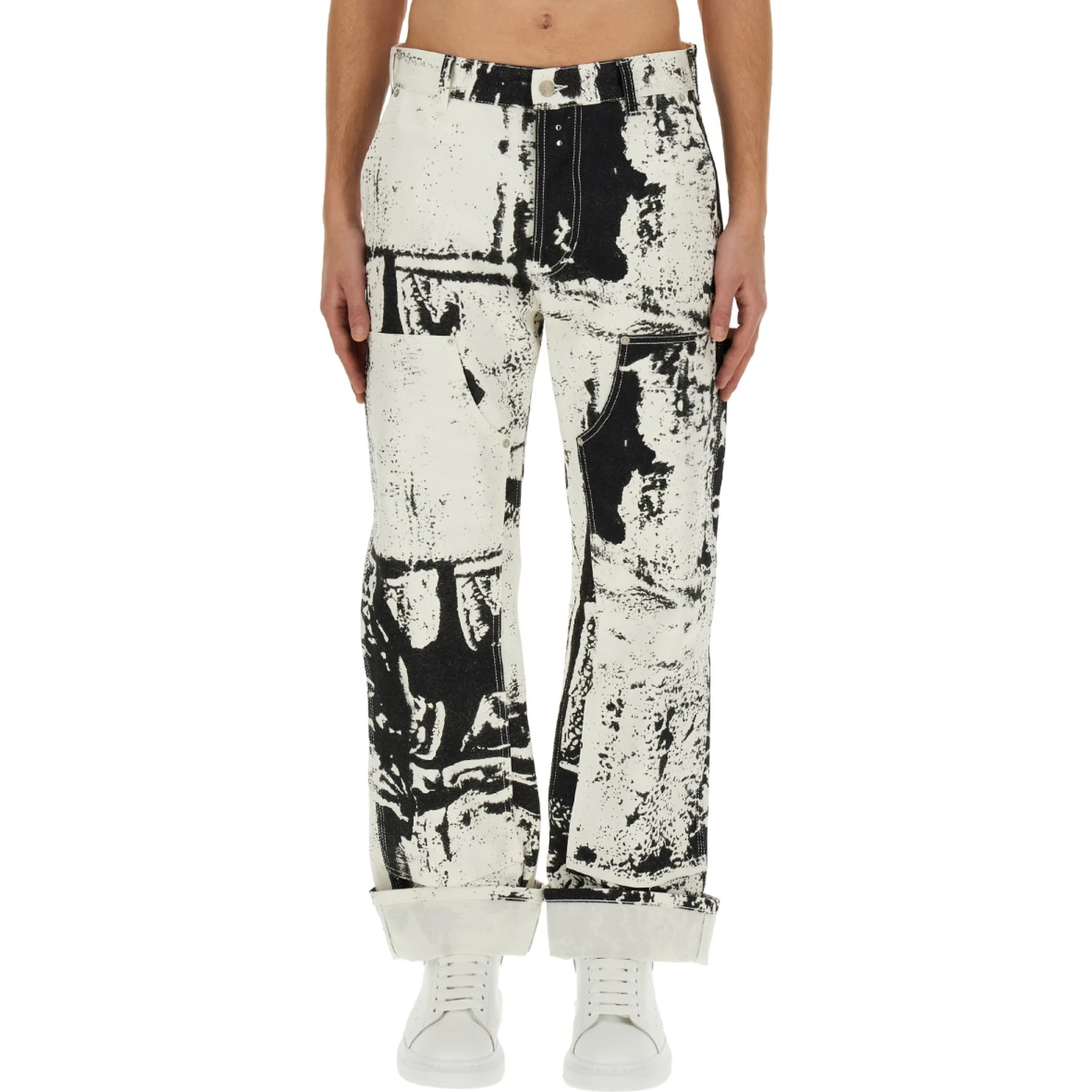 WORKWEAR JEANS WITH FOLD PRINT