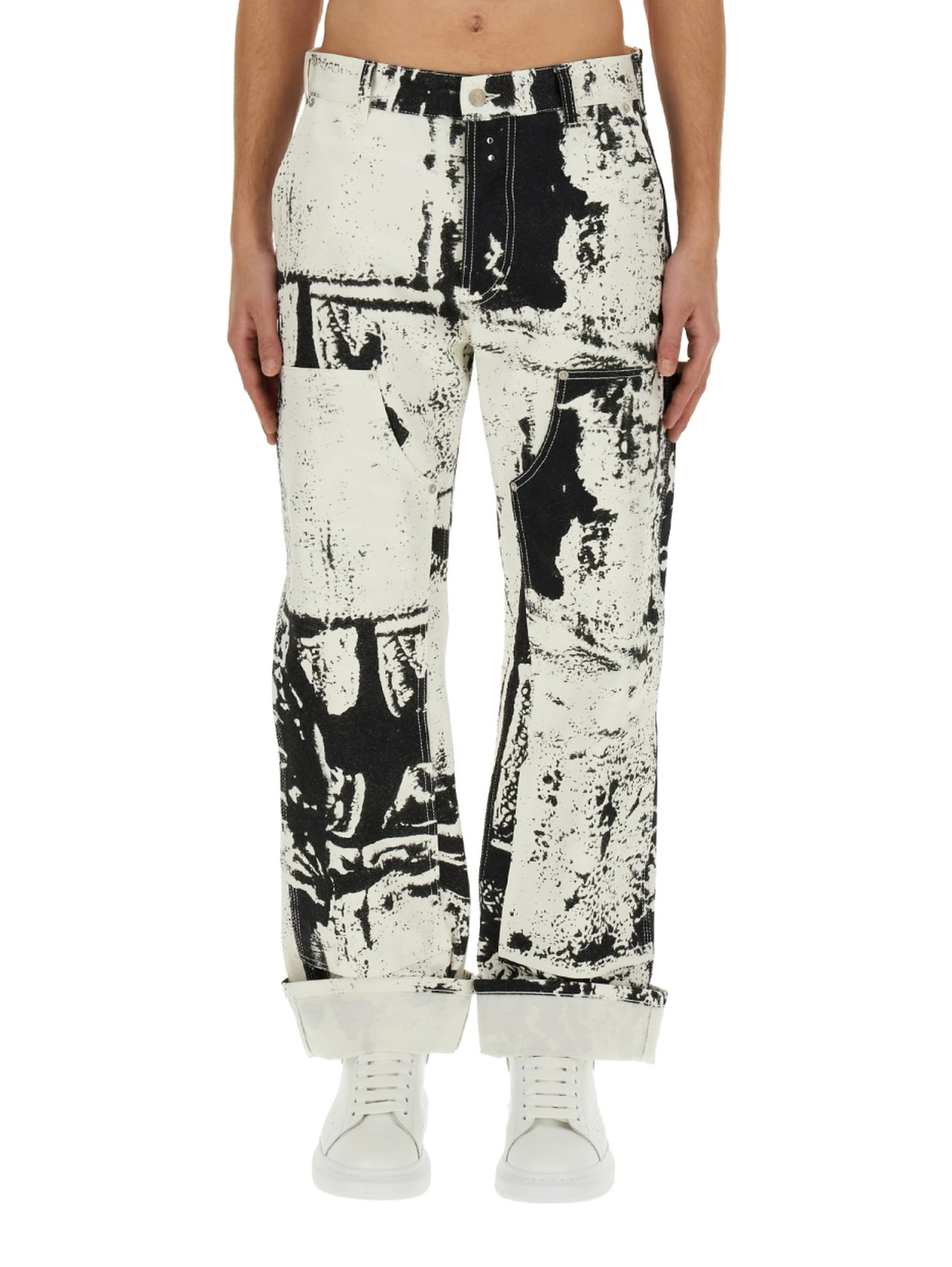 WORKWEAR JEANS WITH FOLD PRINT