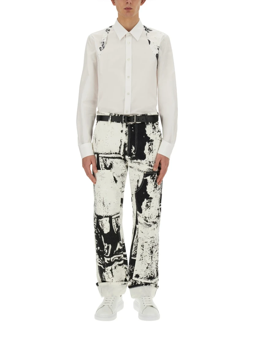WORKWEAR JEANS WITH FOLD PRINT