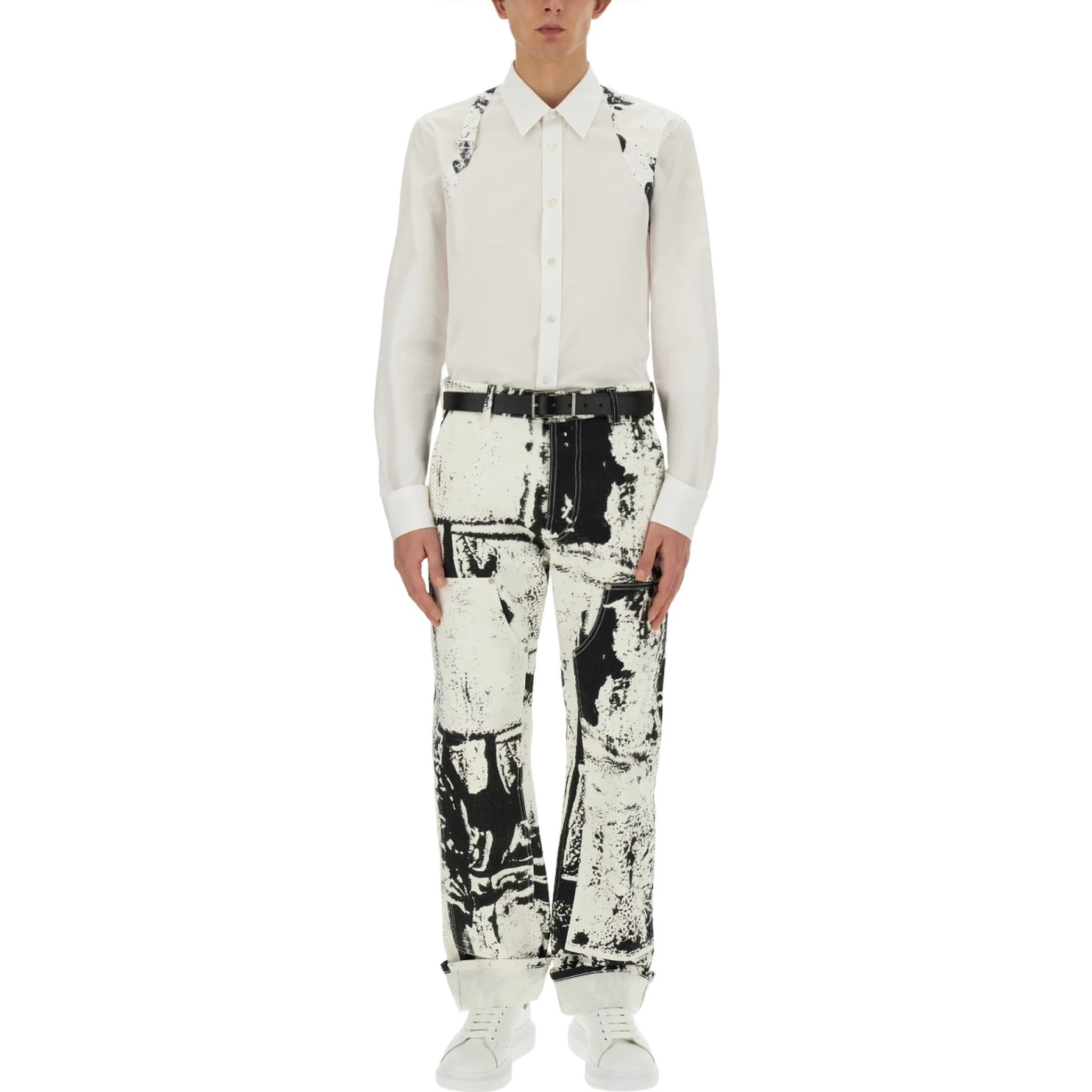 WORKWEAR JEANS WITH FOLD PRINT