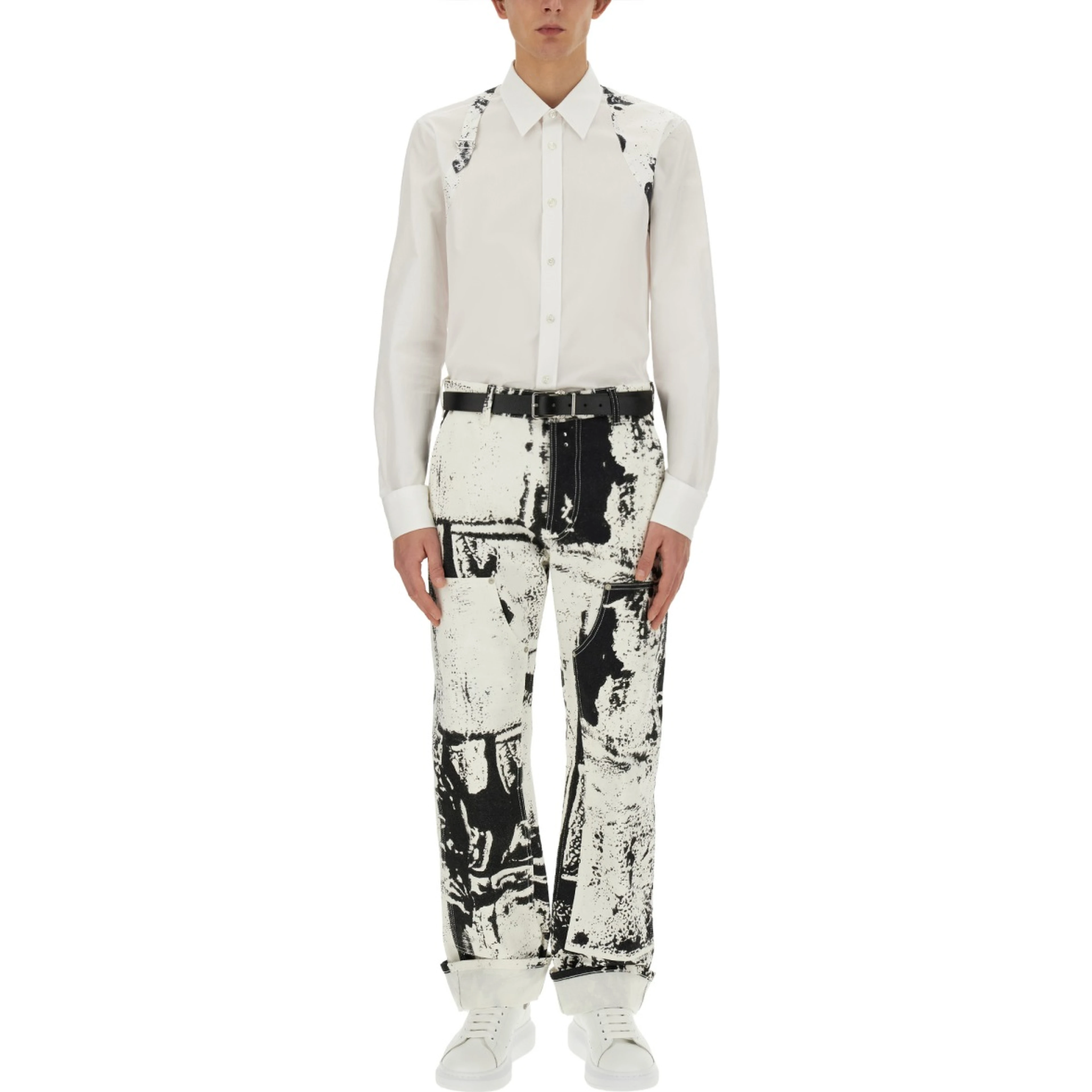 WORKWEAR JEANS WITH FOLD PRINT