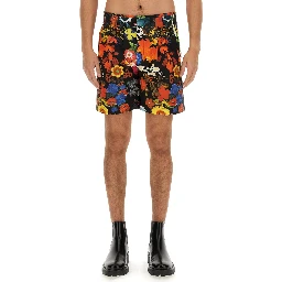 BERMUDA WITH FLORAL PATTERN