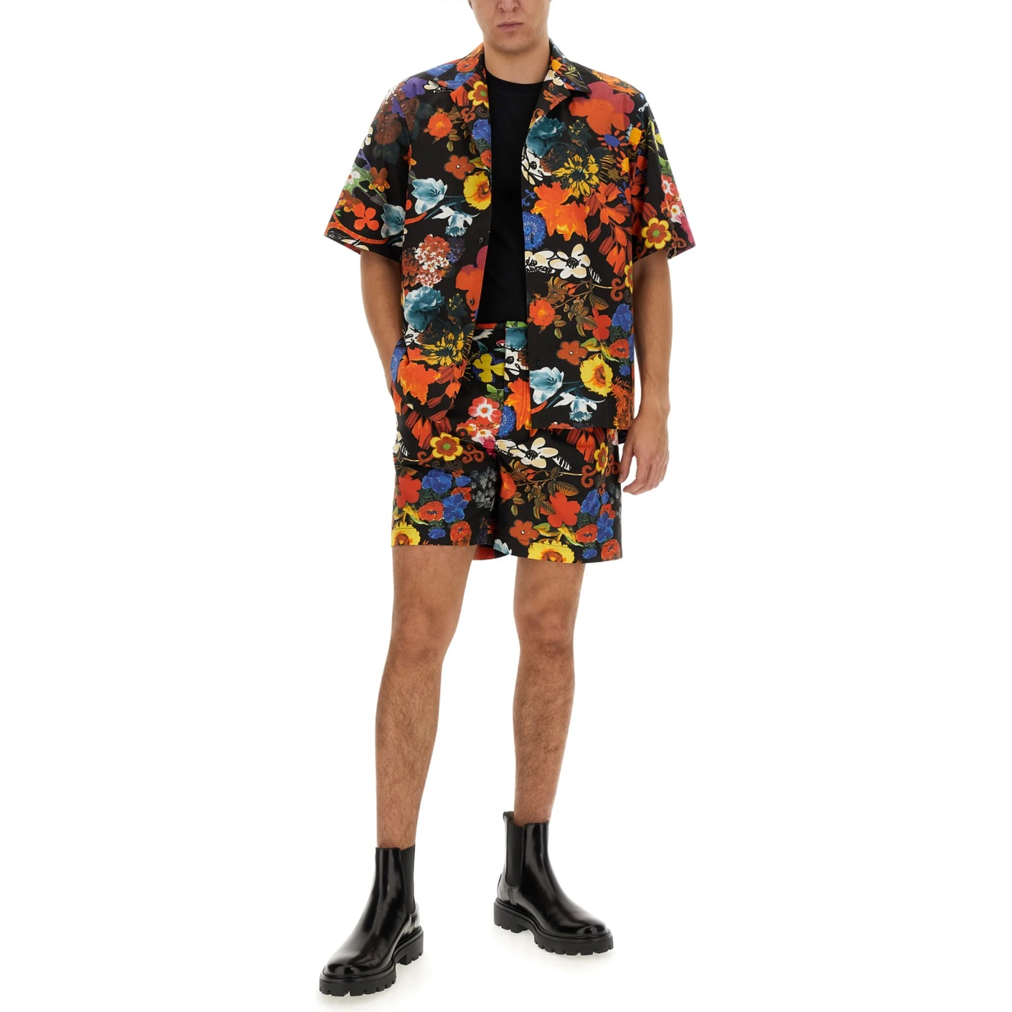 BERMUDA WITH FLORAL PATTERN