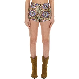 PAISLEY PRINT SHORTS