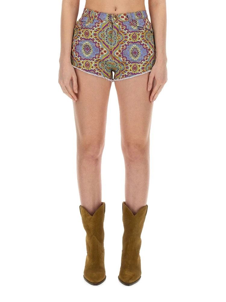 PAISLEY PRINT SHORTS