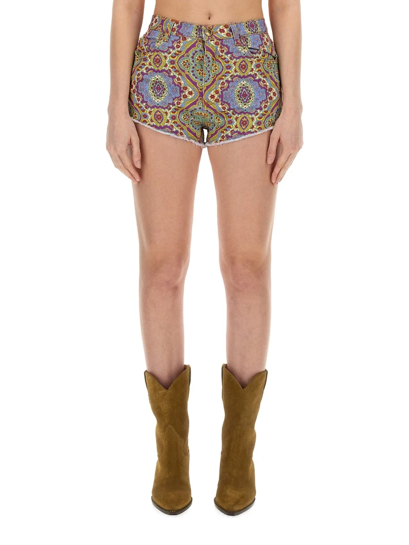 PAISLEY PRINT SHORTS